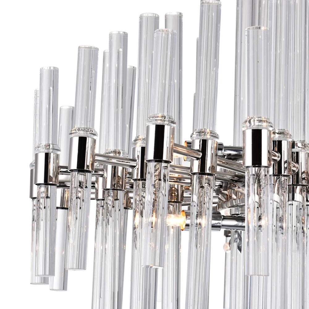Miroir 10 Light Chandelier With Polished Nickel Finish. Picture 4