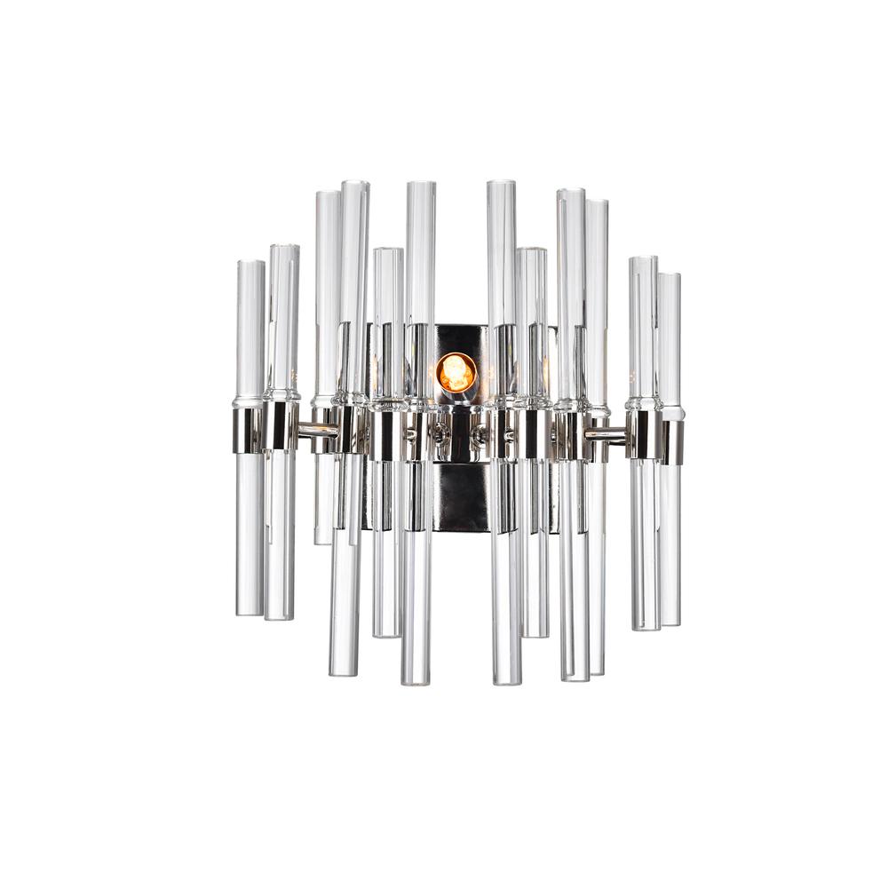Miroir 2 Light Wall Light With Polished Nickel Finish. Picture 1