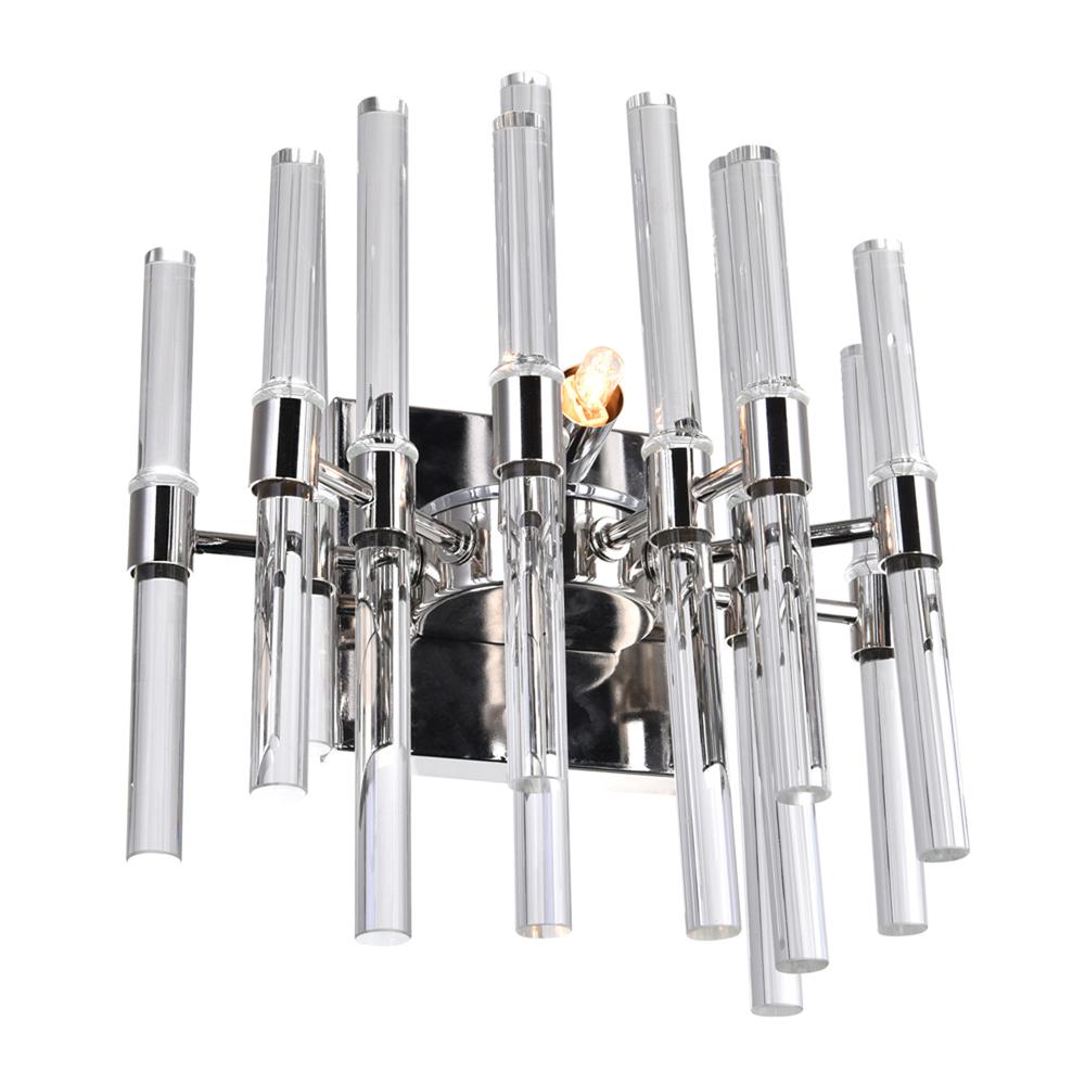 Miroir 2 Light Wall Light With Polished Nickel Finish. Picture 2