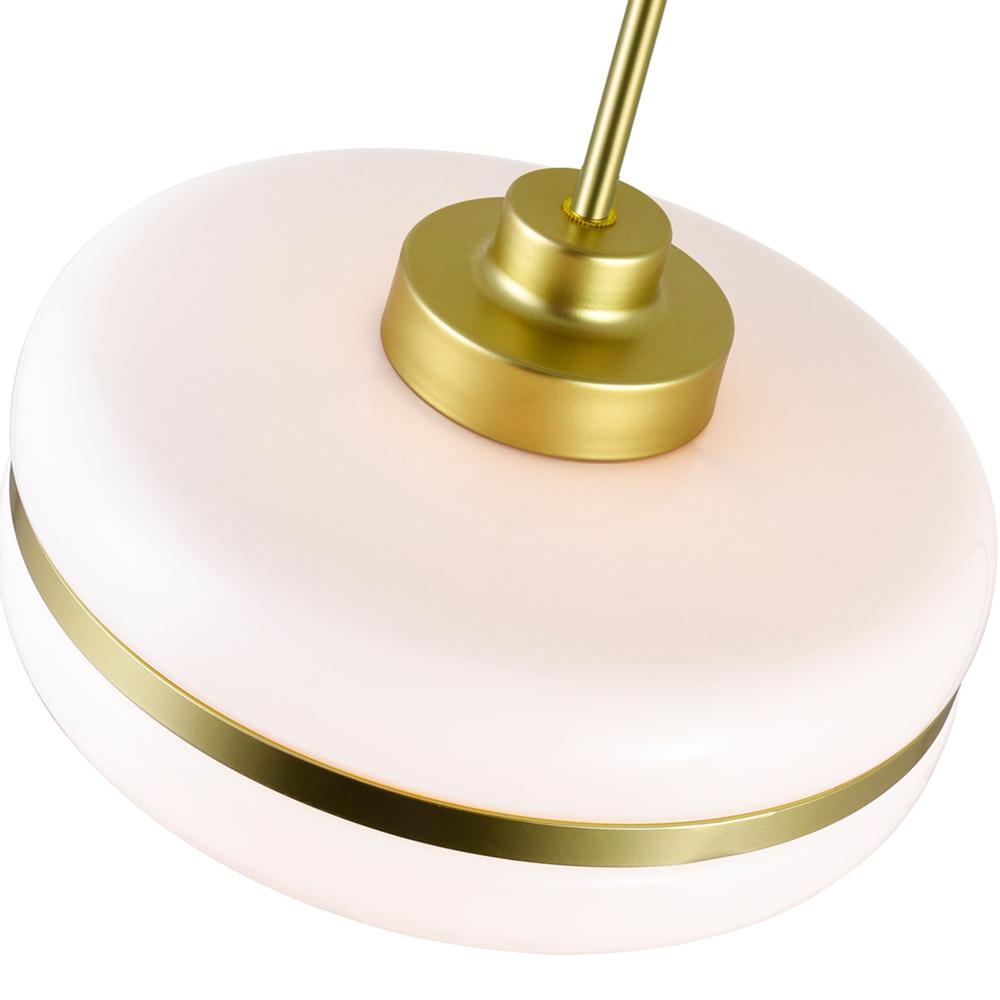 Elementary 1 Light Down Pendant With Pearl Gold Finish. Picture 5