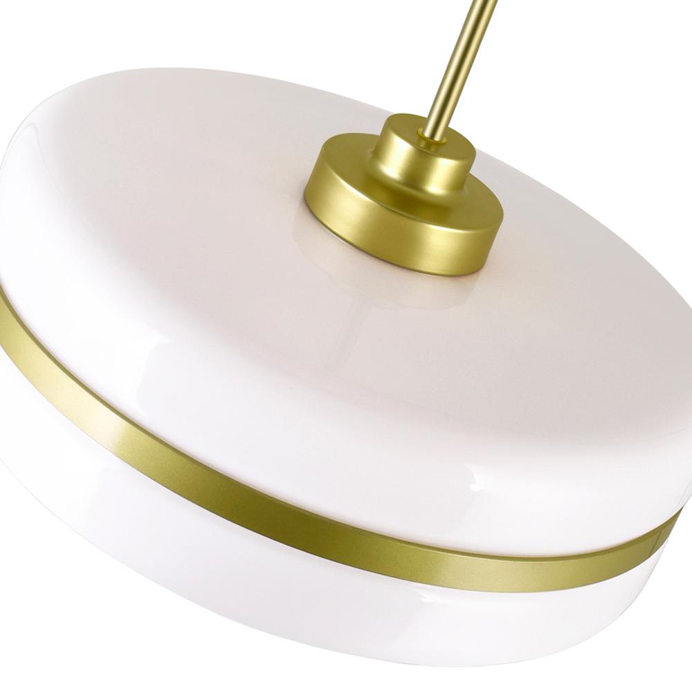 Elementary 1 Light Down Pendant With Pearl Gold Finish. Picture 4