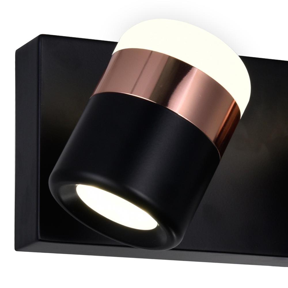 Moxie LED Vanity Light With Black Finish. Picture 4