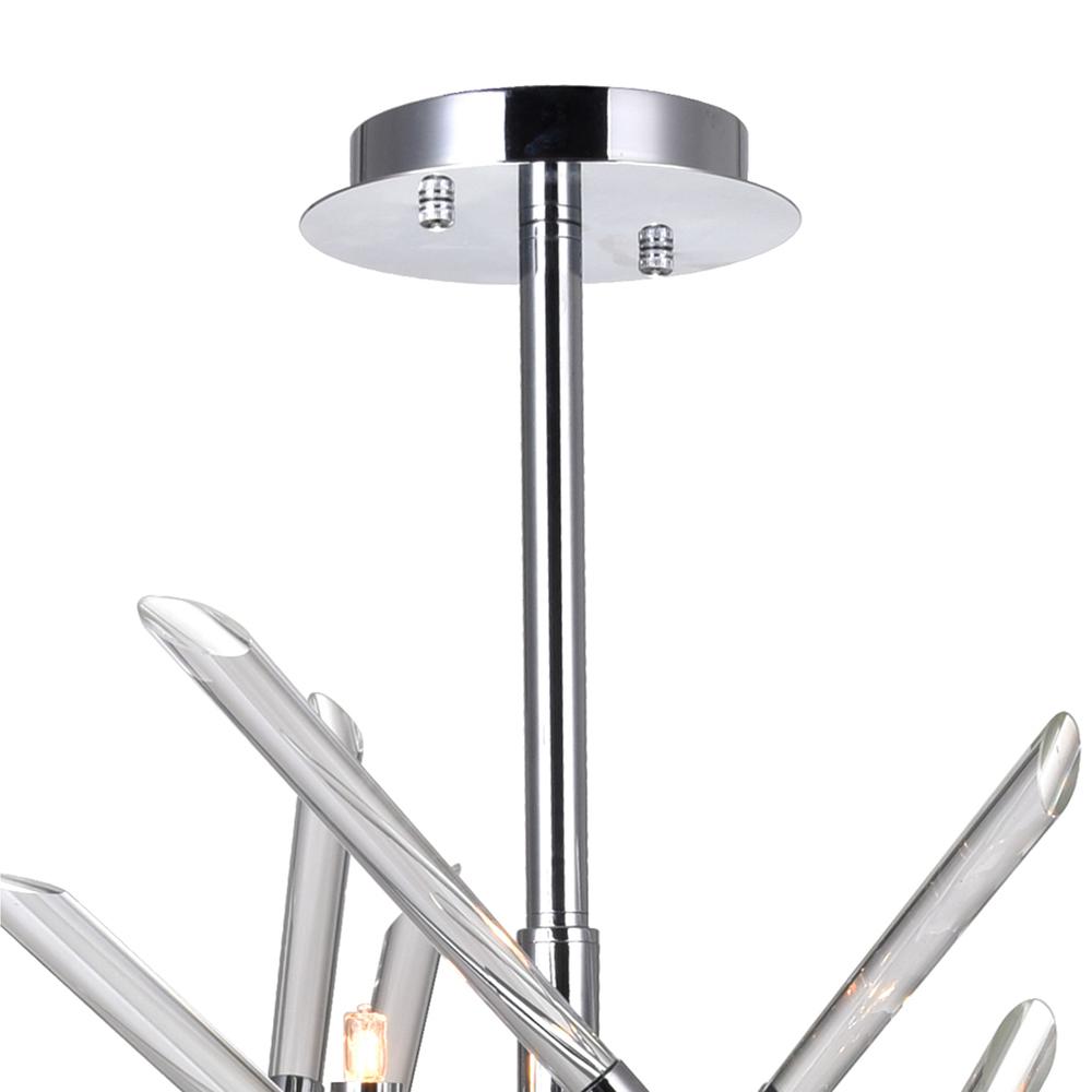 Icicle 5 Light Mini Chandelier With Chrome Finish. Picture 5