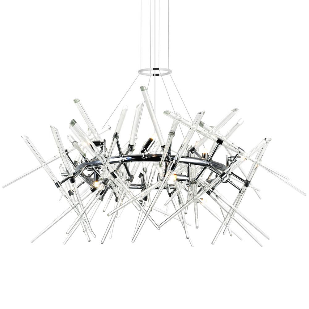 Icicle 12 Light Chandelier With Chrome Finish. Picture 5