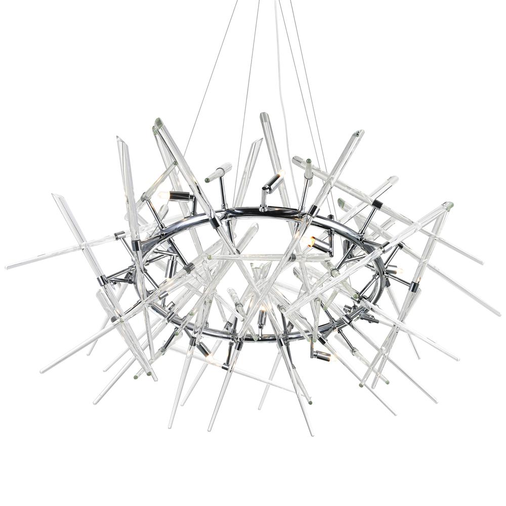Icicle 12 Light Chandelier With Chrome Finish. Picture 2