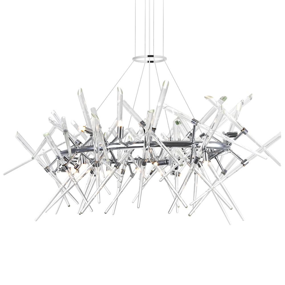 Icicle 12 Light Chandelier With Chrome Finish. Picture 2