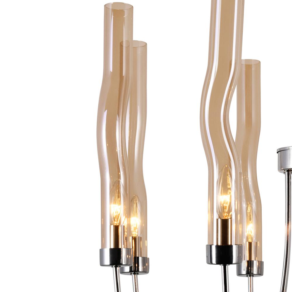Meduse 8 Light Chandelier With Polished Nickel Finish. Picture 5