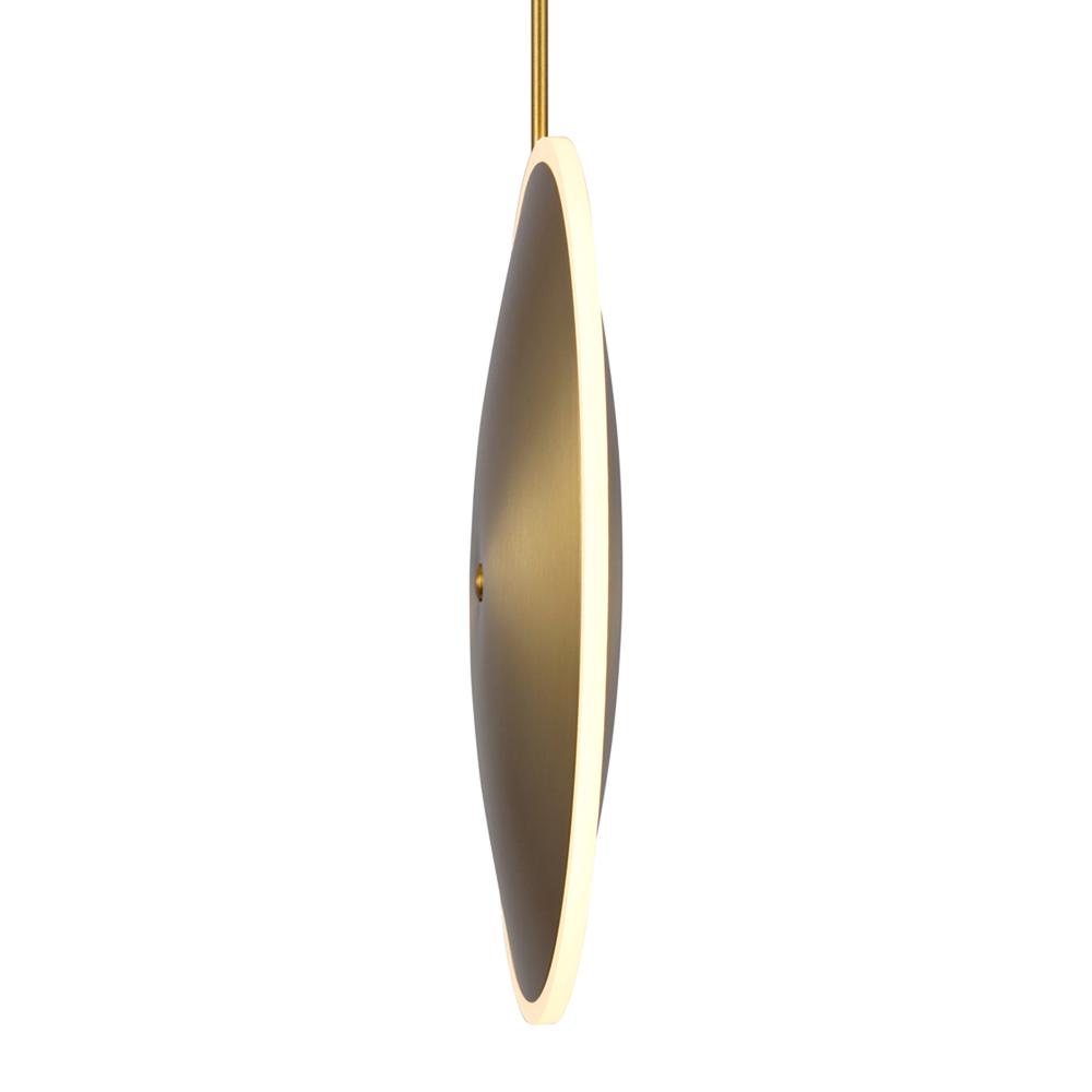Ovni LED Mini Pendant With Brass Finish. Picture 5