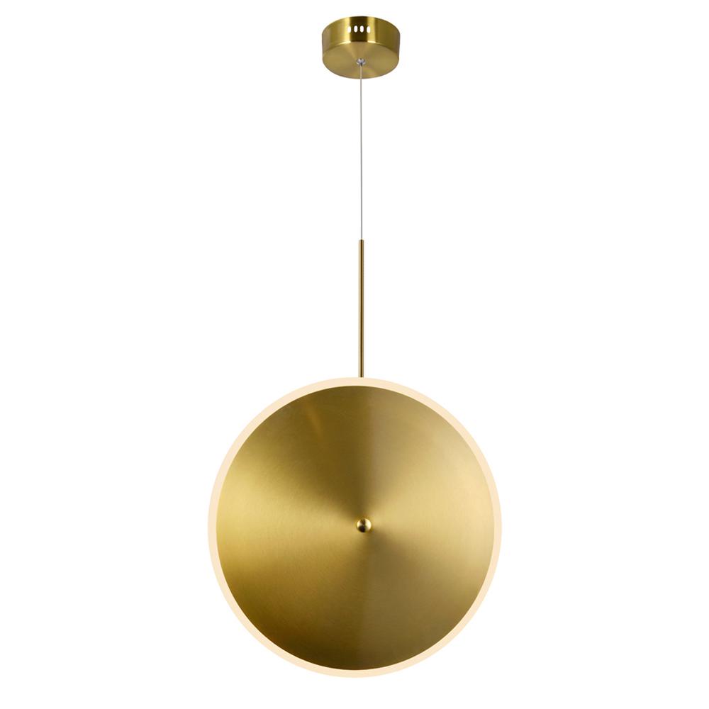 Ovni LED Pendant With Brass Finish. Picture 1