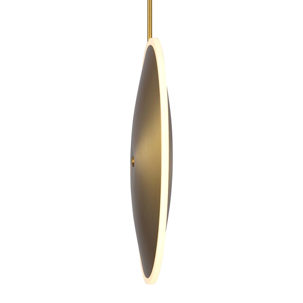 Ovni LED Pendant With Brass Finish. Picture 4