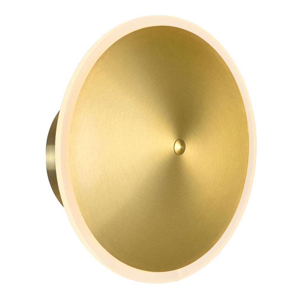 Ovni LED Sconce With Brass Finish. Picture 1