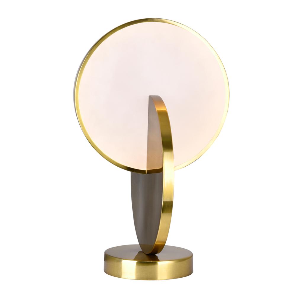 Tranche LED Lamp With Brushed Brass Finish. Picture 2