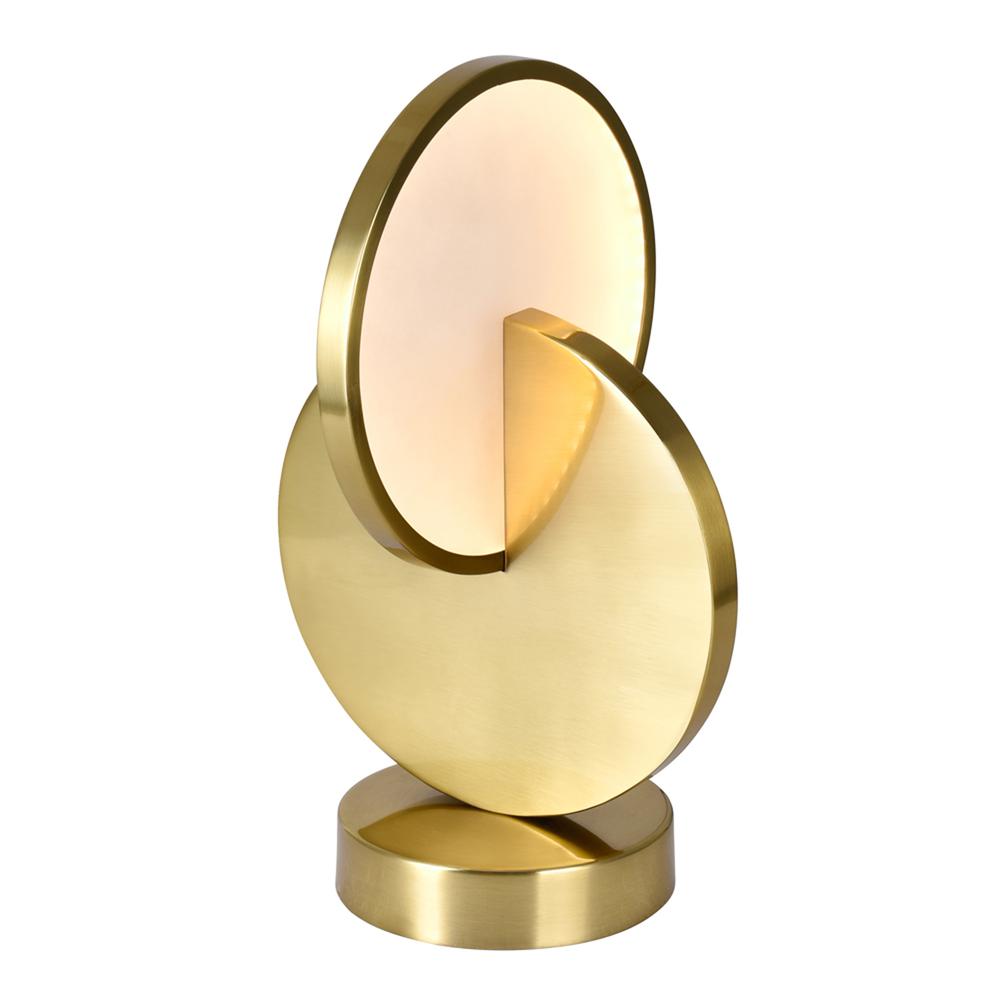 Tranche LED Lamp With Brushed Brass Finish. Picture 3