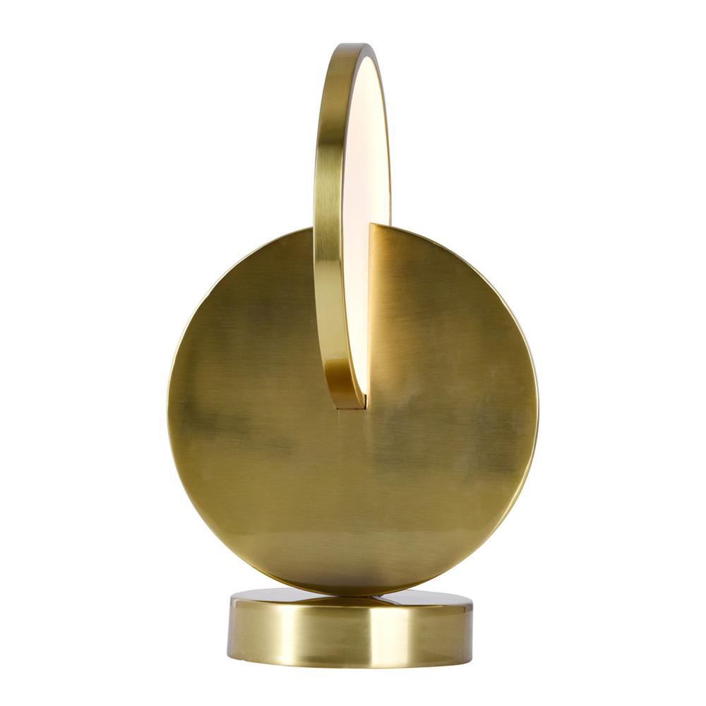 Tranche LED Lamp With Brushed Brass Finish. Picture 6