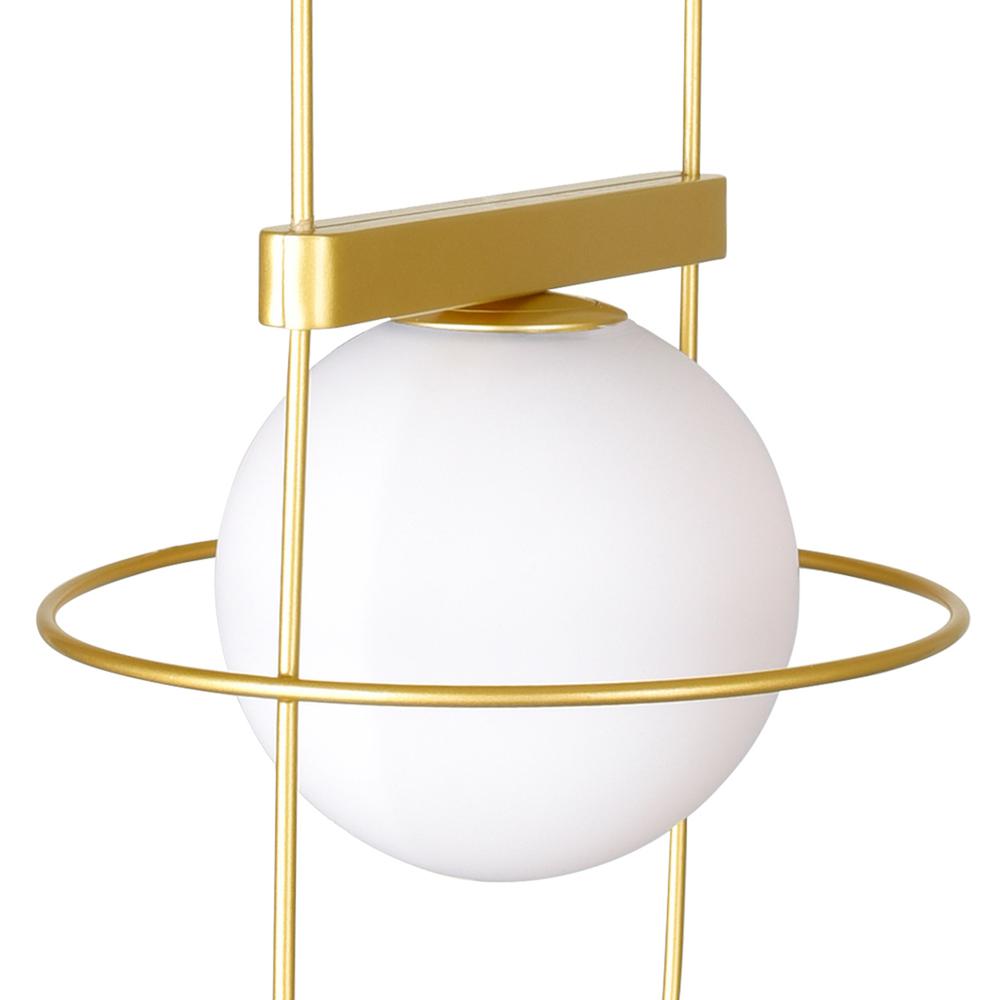 Orbit 1 Light Lamp With Medallion Gold Finish. Picture 3