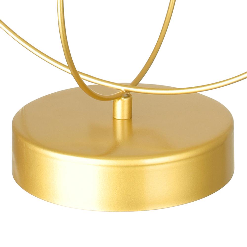 Orbit 1 Light Lamp With Medallion Gold Finish. Picture 4