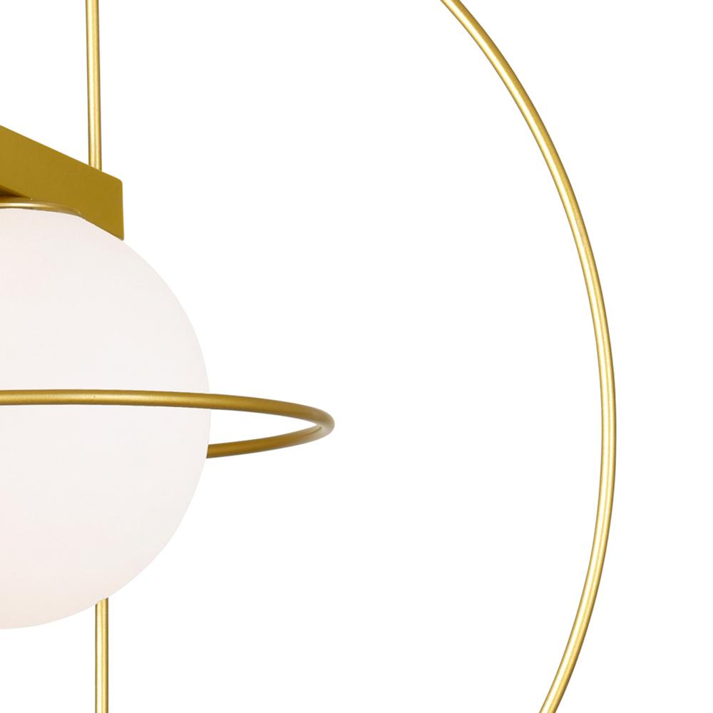 Orbit 1 Light Lamp With Medallion Gold Finish. Picture 5