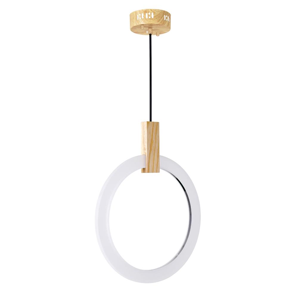 Anello LED Pendant With White Oak Finish. Picture 5