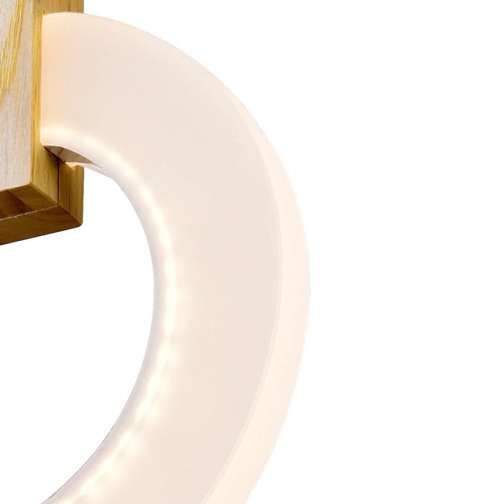 Anello LED Pendant With White Oak Finish. Picture 6