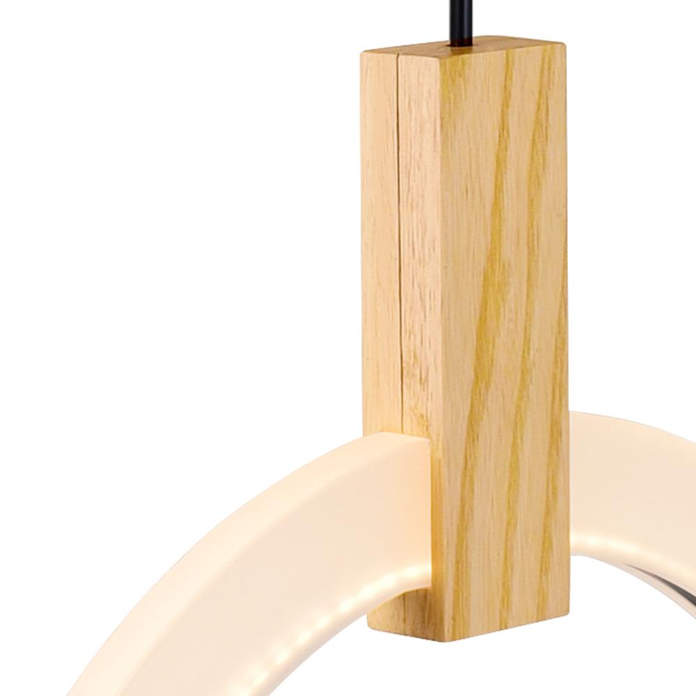 Anello LED Pendant With White Oak Finish. Picture 8