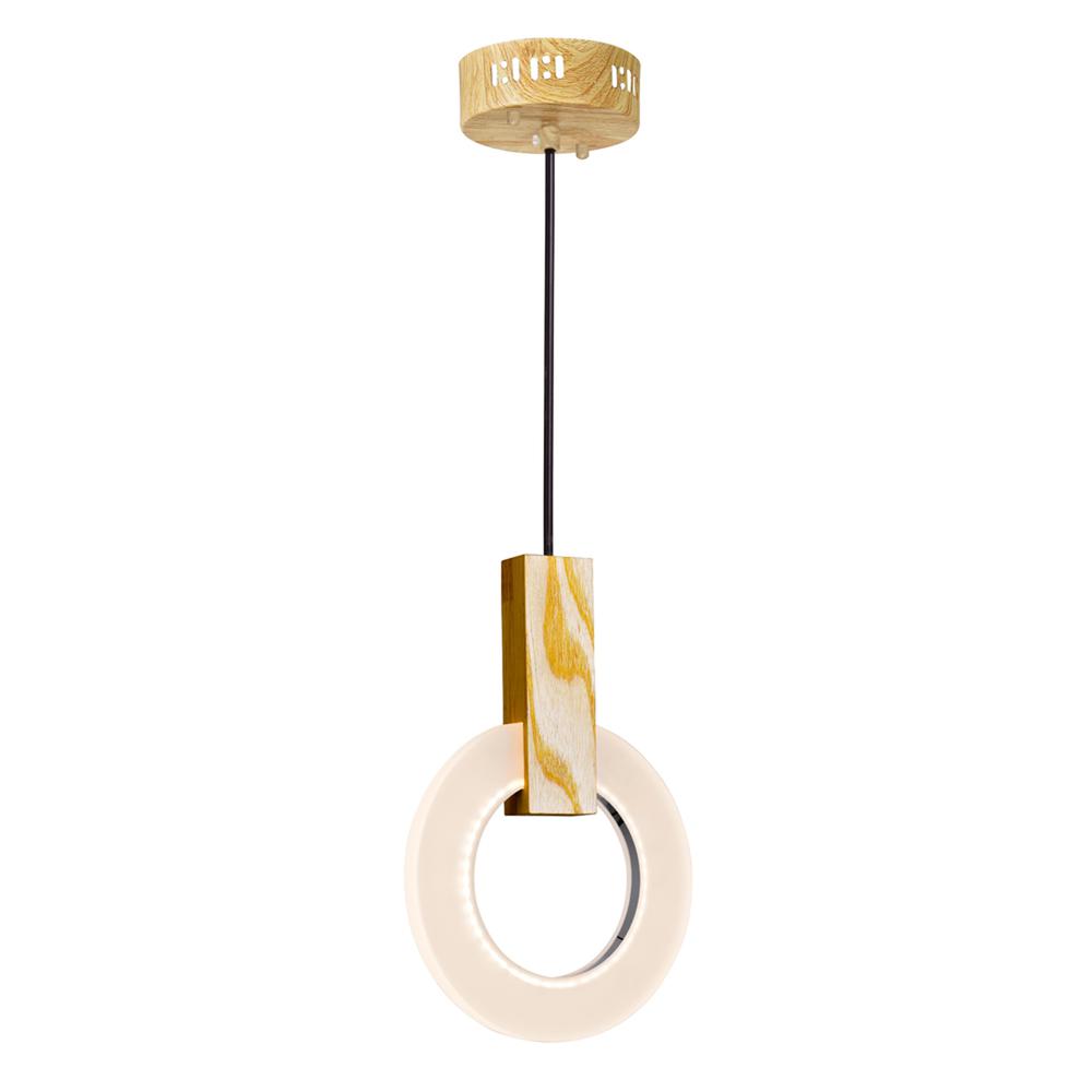 Anello LED Mini Pendant With White Oak Finish. Picture 1