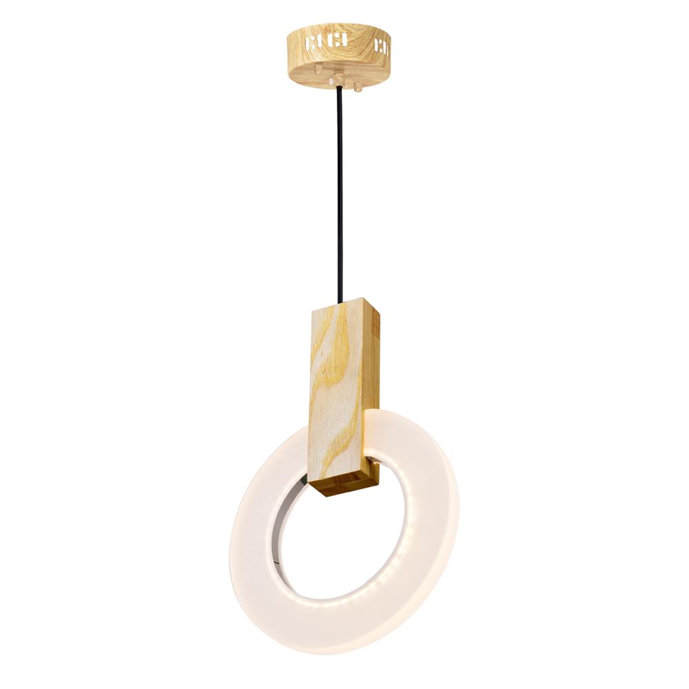 Anello LED Mini Pendant With White Oak Finish. Picture 2