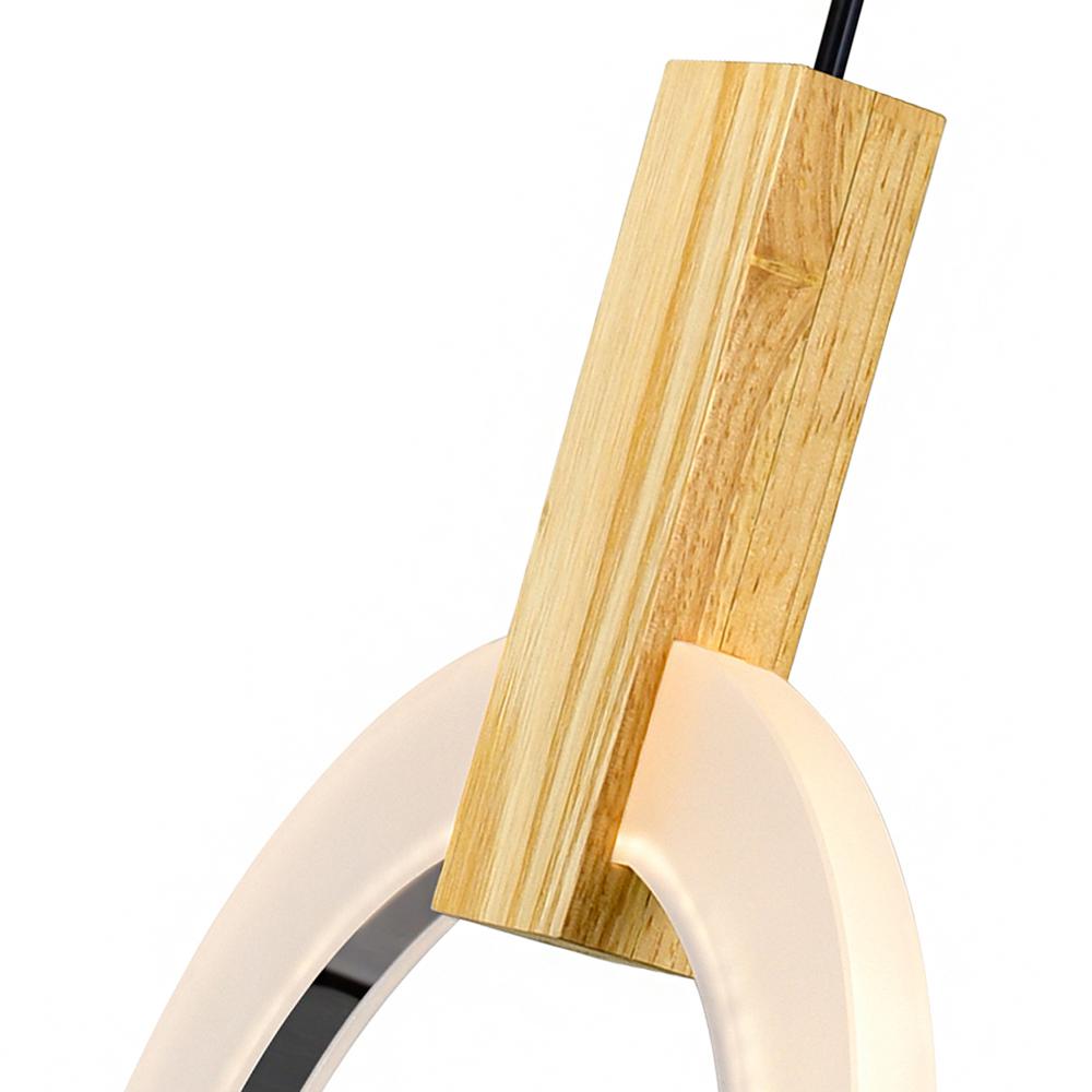 Anello LED Mini Pendant With White Oak Finish. Picture 6
