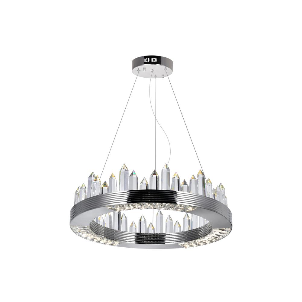 Agassiz LED Chandelier With Polished Nickel Finish. Picture 1
