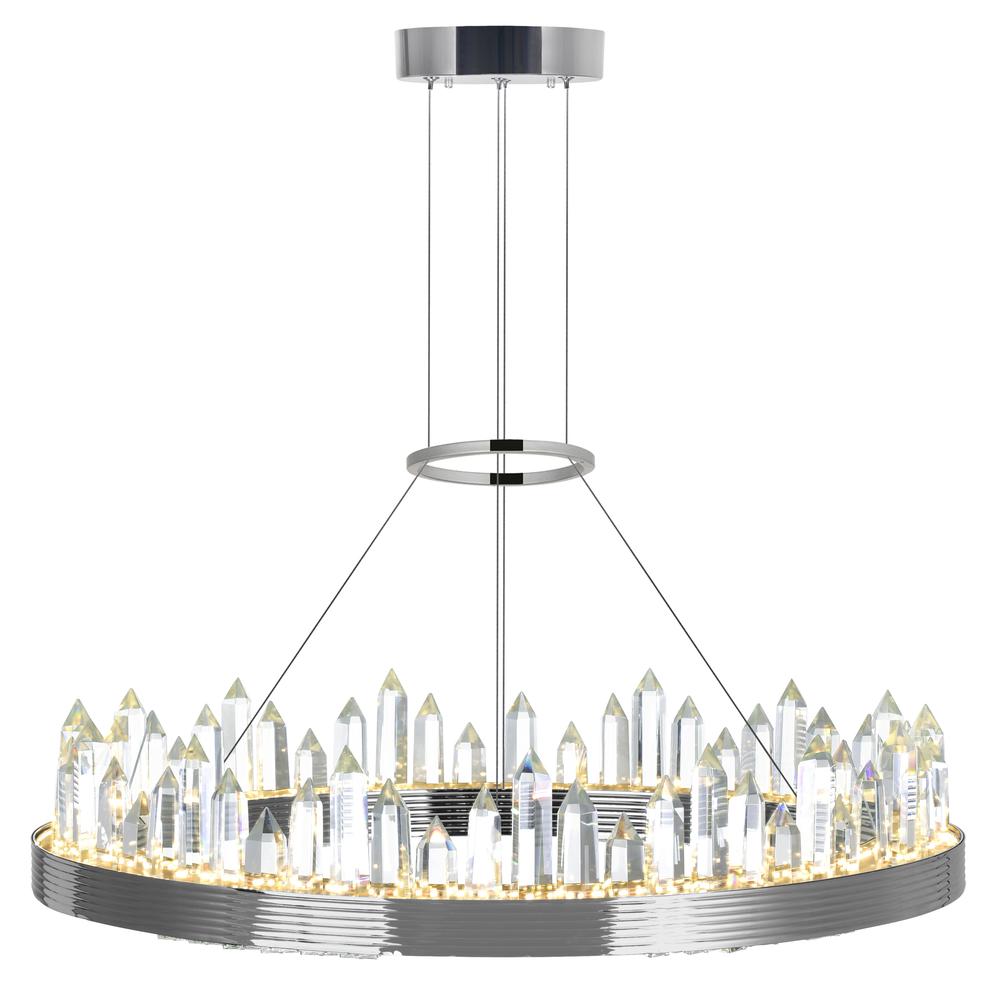 Agassiz LED Chandelier With Polished Nickel Finish. Picture 1