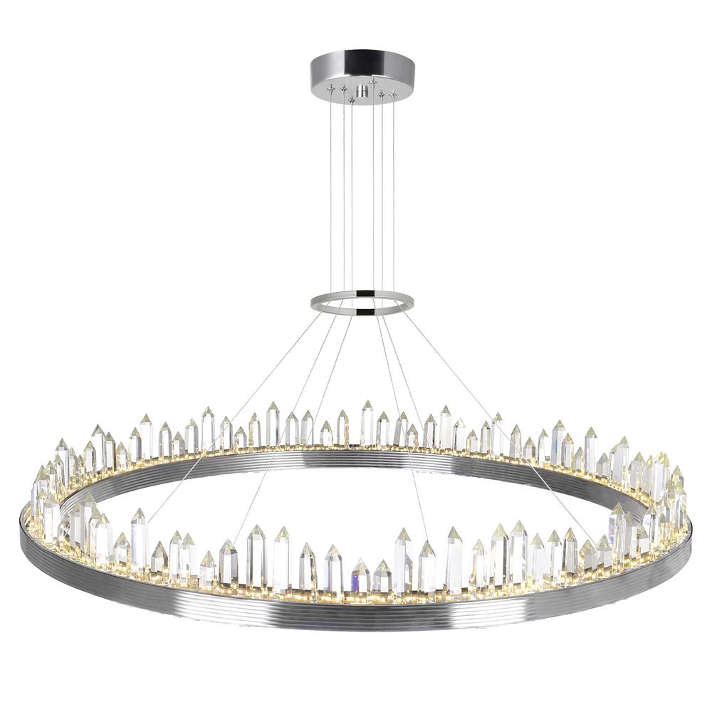 Agassiz LED Chandelier With Polished Nickel Finish. Picture 4