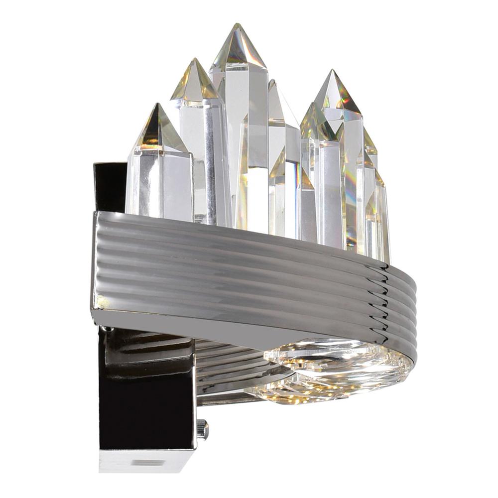 Agassiz LED Sconce With Polished Nickel Finish. Picture 4