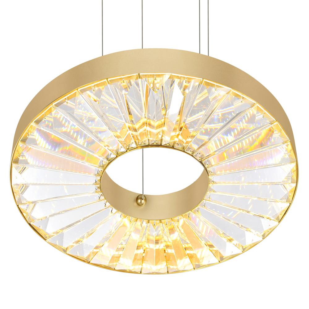 Bjoux LED Chandelier With Sun Gold Finish. Picture 4