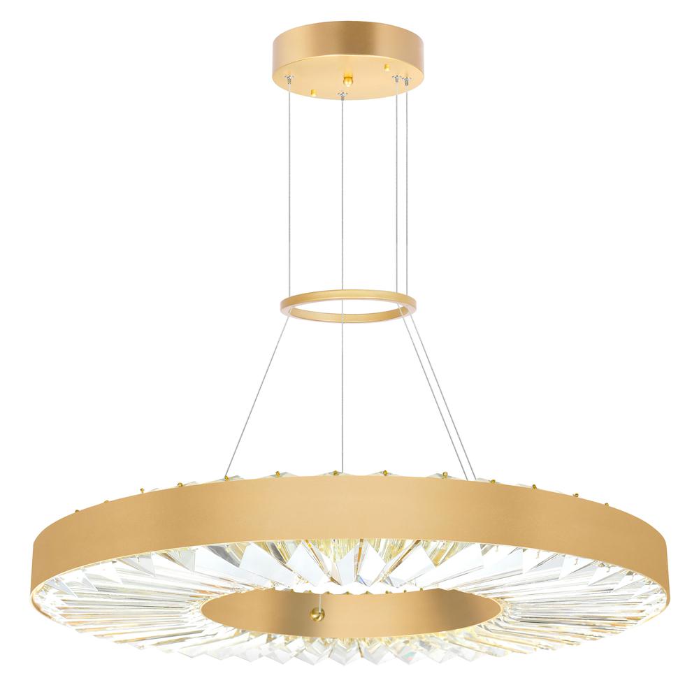 Bjoux LED Chandelier With Sun Gold Finish. Picture 6