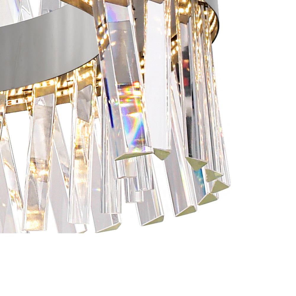 Glace LED Chandelier With Chrome Finish. Picture 4