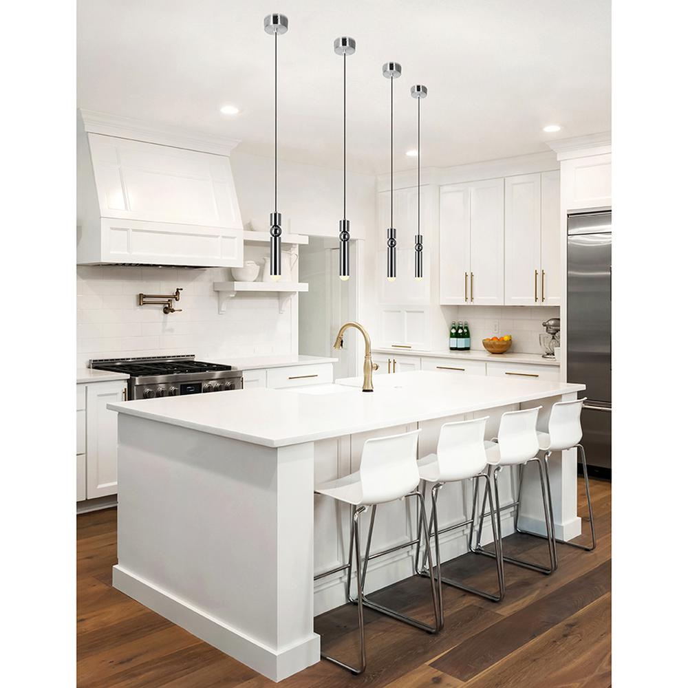 Chime LED Mini Pendant With Polished Nickel Finish. Picture 5