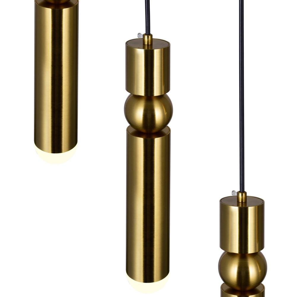 Chime LED Pendant With Brass Finish. Picture 2