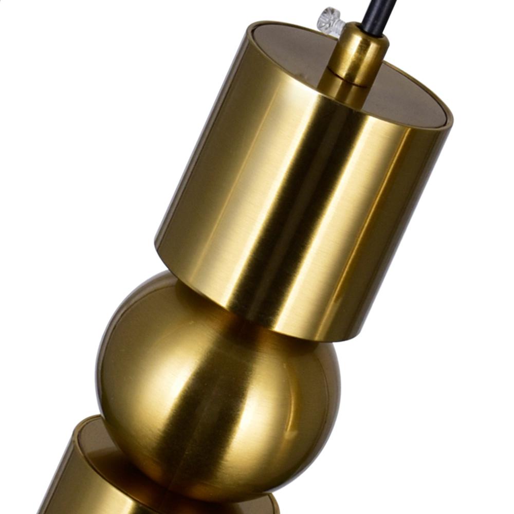 Chime LED Pendant With Brass Finish. Picture 3