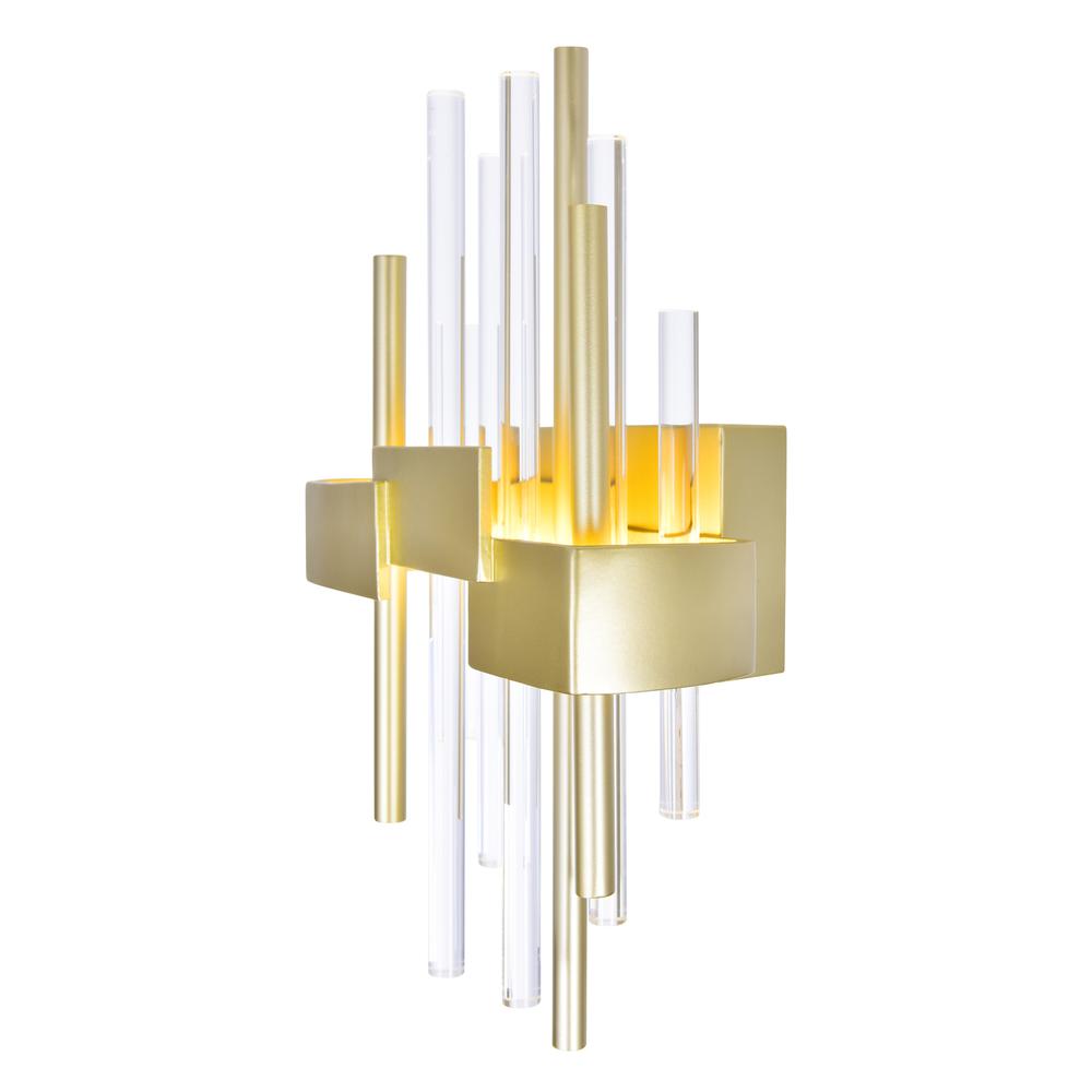 Millipede 7 in LED Satin Gold Wall Sconce. Picture 5