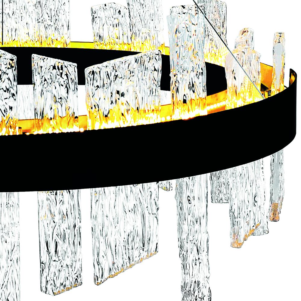 Guadiana 24 in LED Black Chandelier. Picture 4