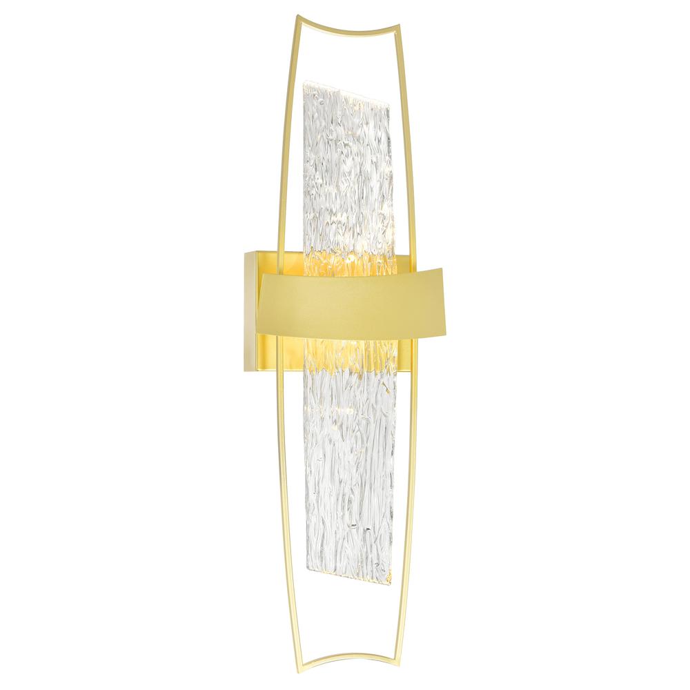 Guadiana Integrated LED Satin Gold Wall Light. Picture 1