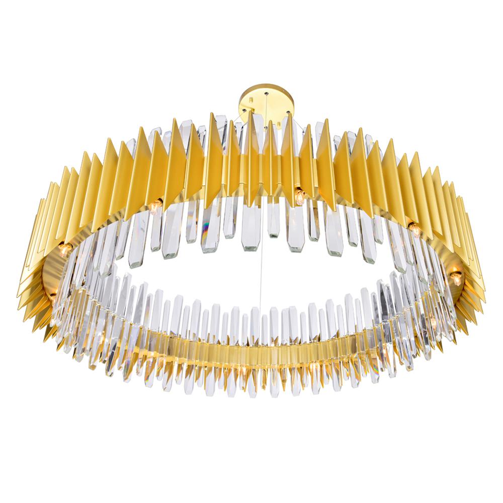 Cityscape 24 Light Chandelier With Satin Gold Finish. Picture 2