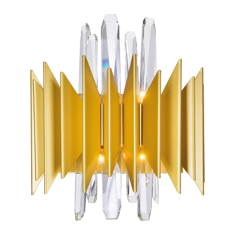 Cityscape 5 Light Wall Sconce With Satin Gold Finish. Picture 1