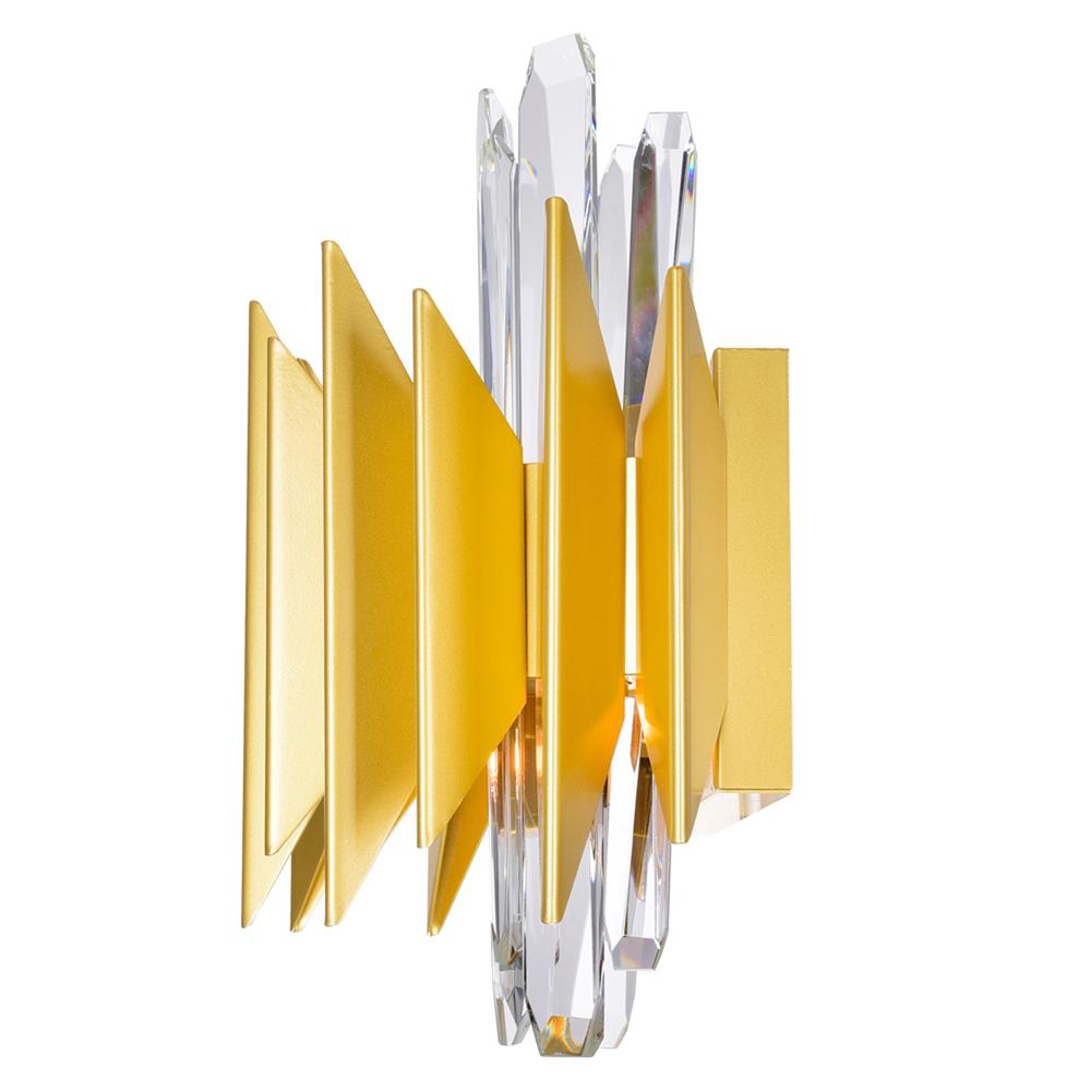 Cityscape 5 Light Wall Sconce With Satin Gold Finish. Picture 3