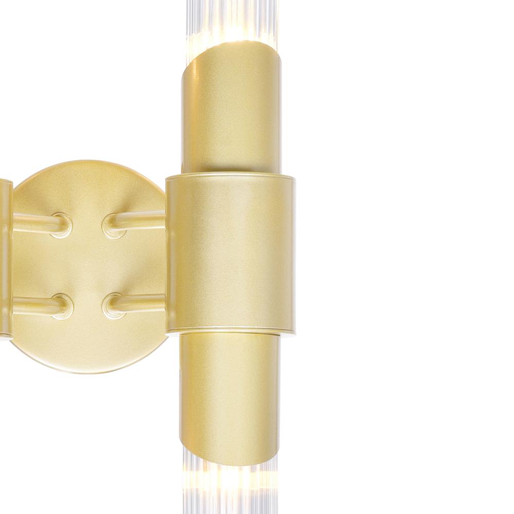 Croissant 4 Light Wall Sconce With Satin Gold Finish. Picture 4