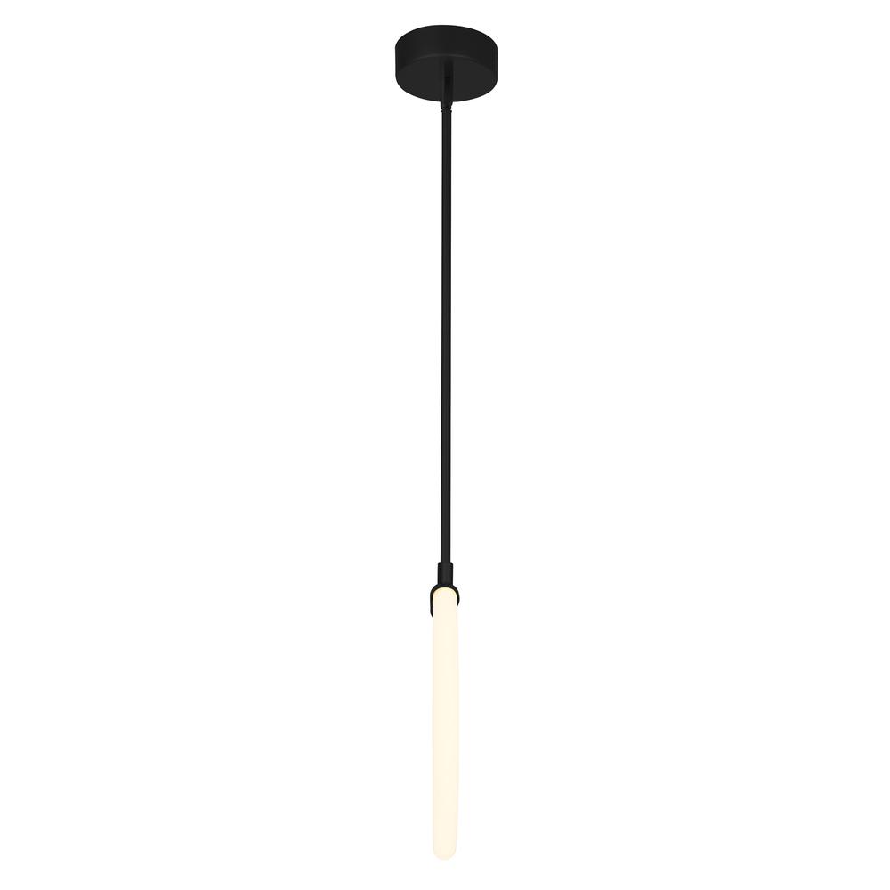 Hoops 1 Light LED Pendant With Black Finish. Picture 3