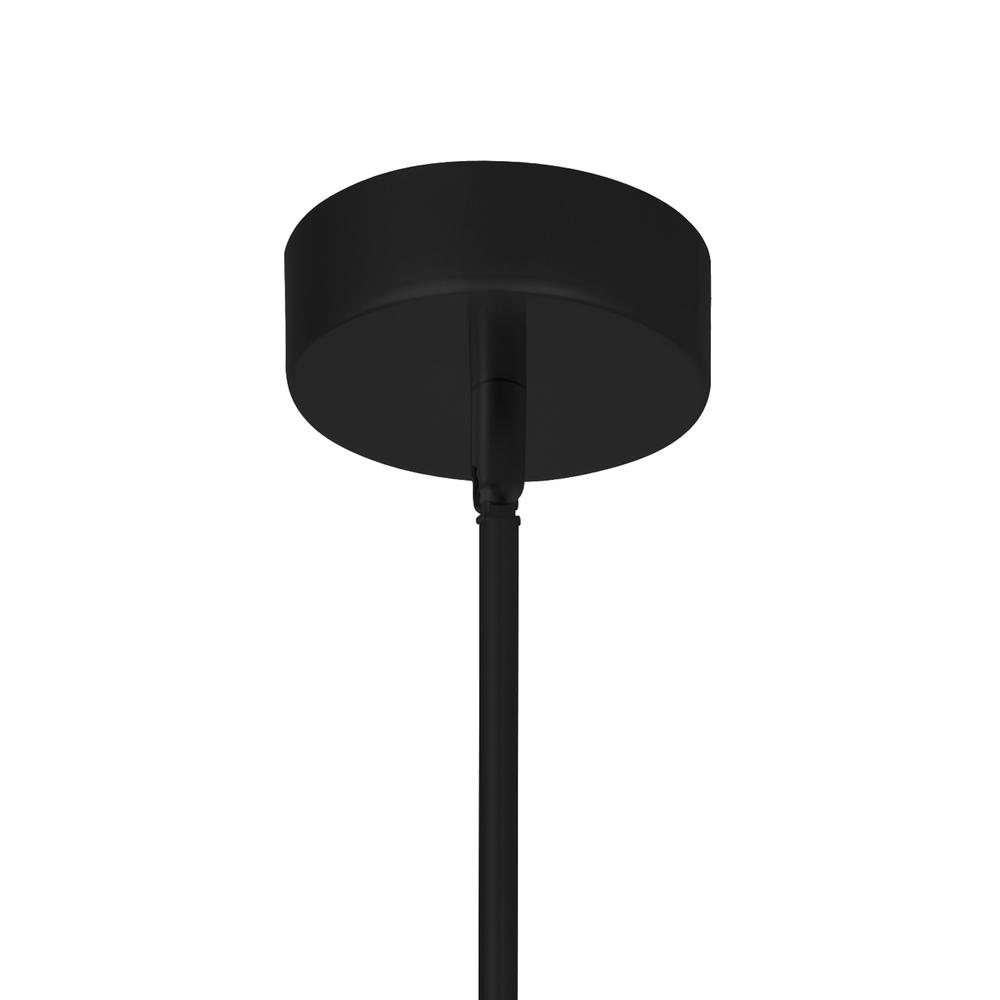 Hoops 1 Light LED Pendant With Black Finish. Picture 5