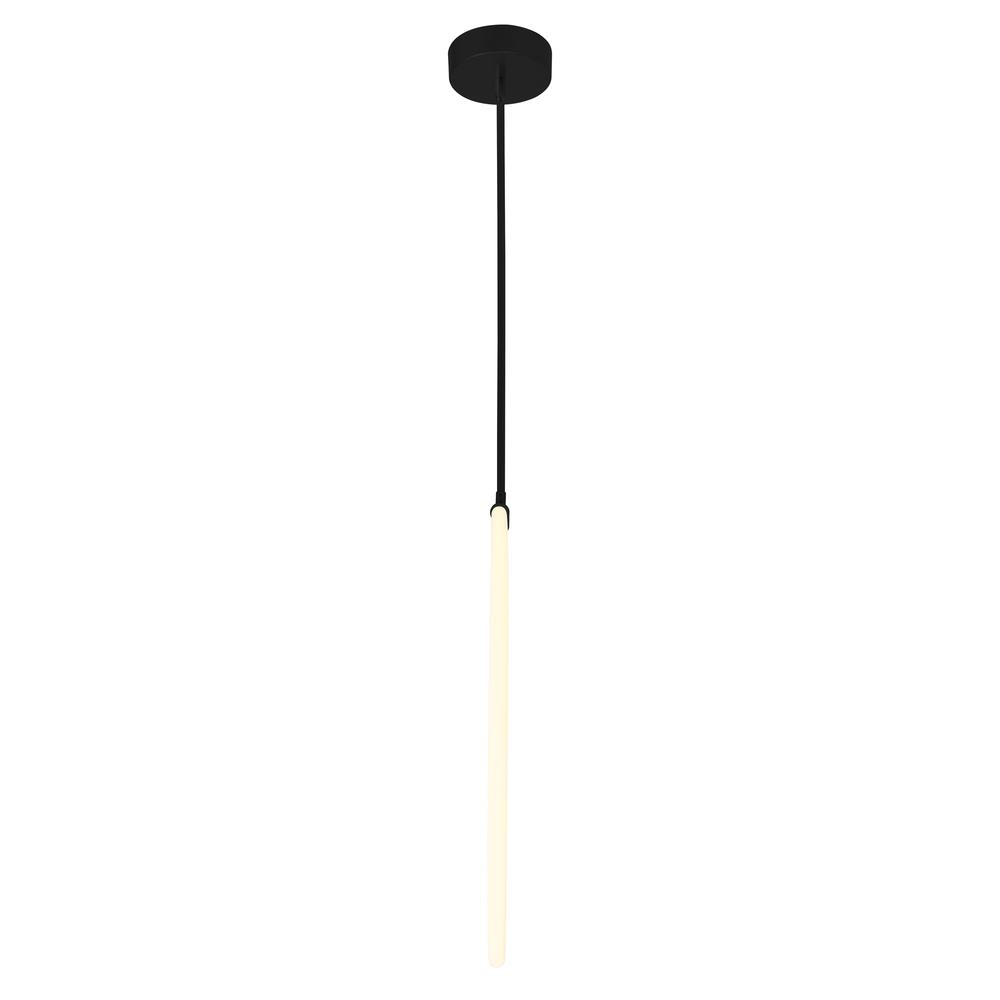 Hoops 1 Light LED Chandelier With Black Finish. Picture 3