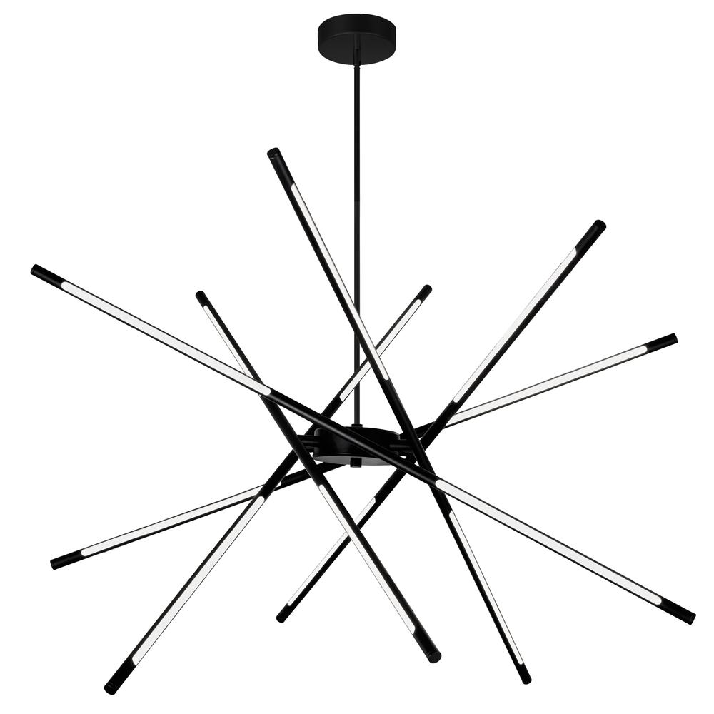 Oskil LED Integrated Chandelier With Black Finish. Picture 5