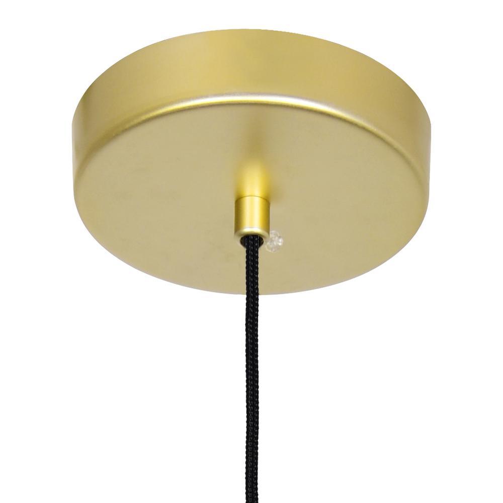 Lena LED Integrated Mini Pendant With Satin Gold Finish. Picture 3