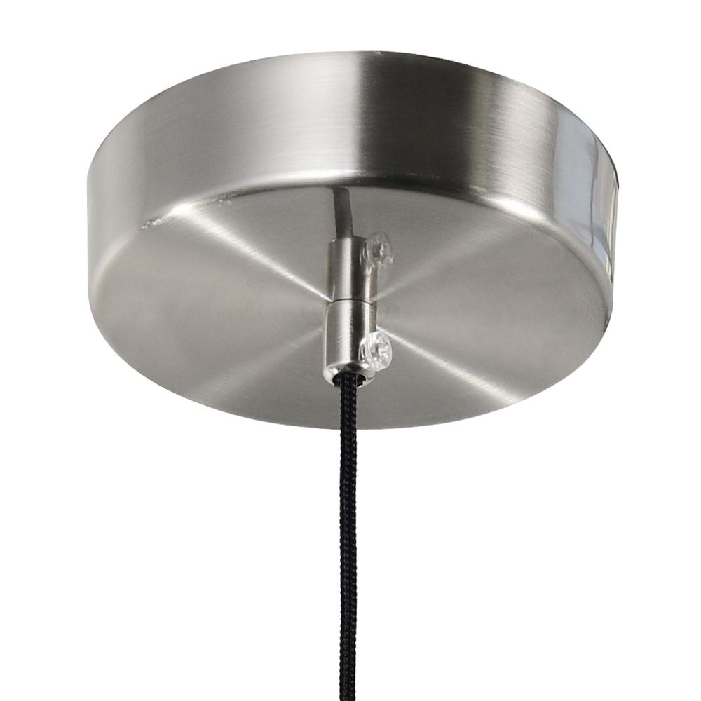 Lena LED Integrated Mini Pendant With Satin Nickel Finish. Picture 3